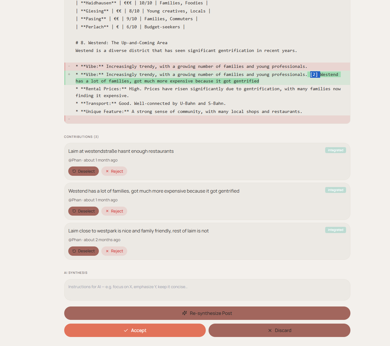 Knowlet Questions-Tab: Frage-Feed mit Themen-Tags und Antworten aus der Community